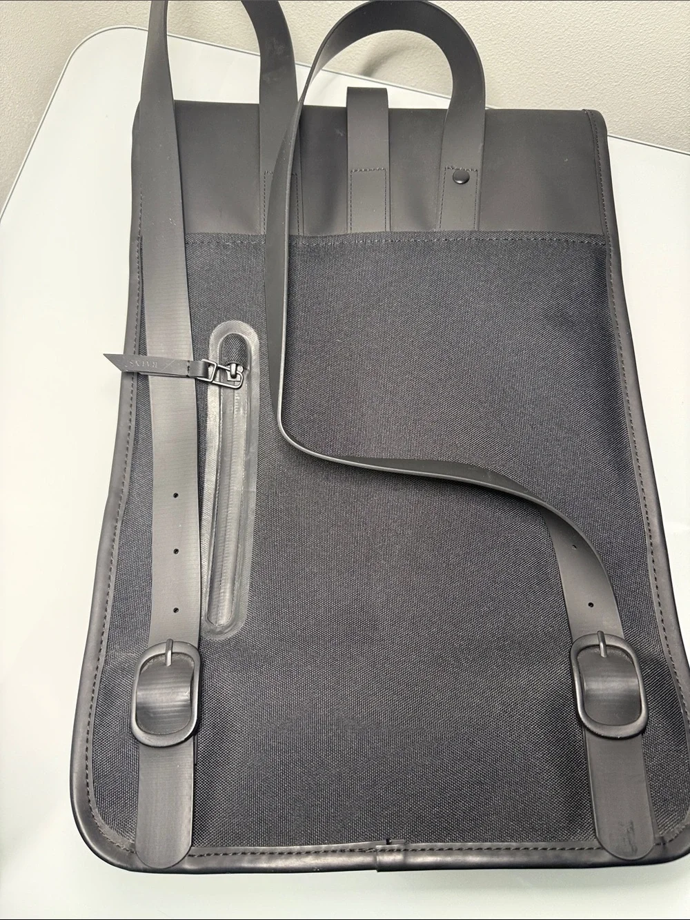 Rains Black Waterproof Backpack